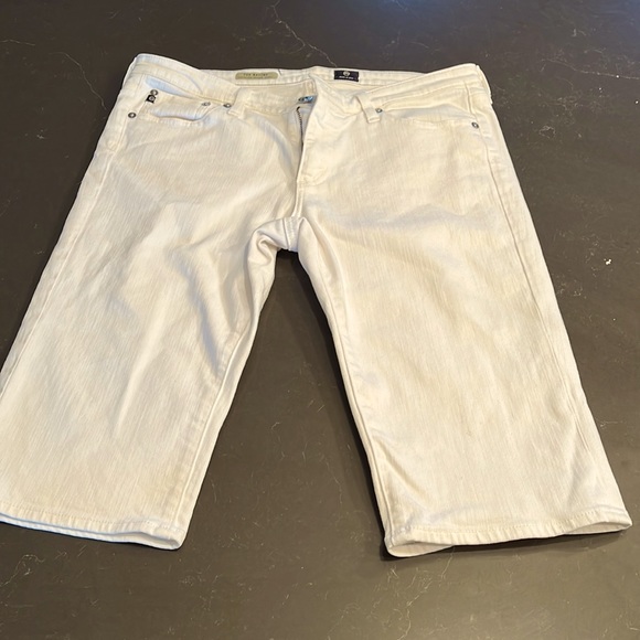 Ag Adriano Goldschmied Shorts Ag The Malibu White Denim Bermuda